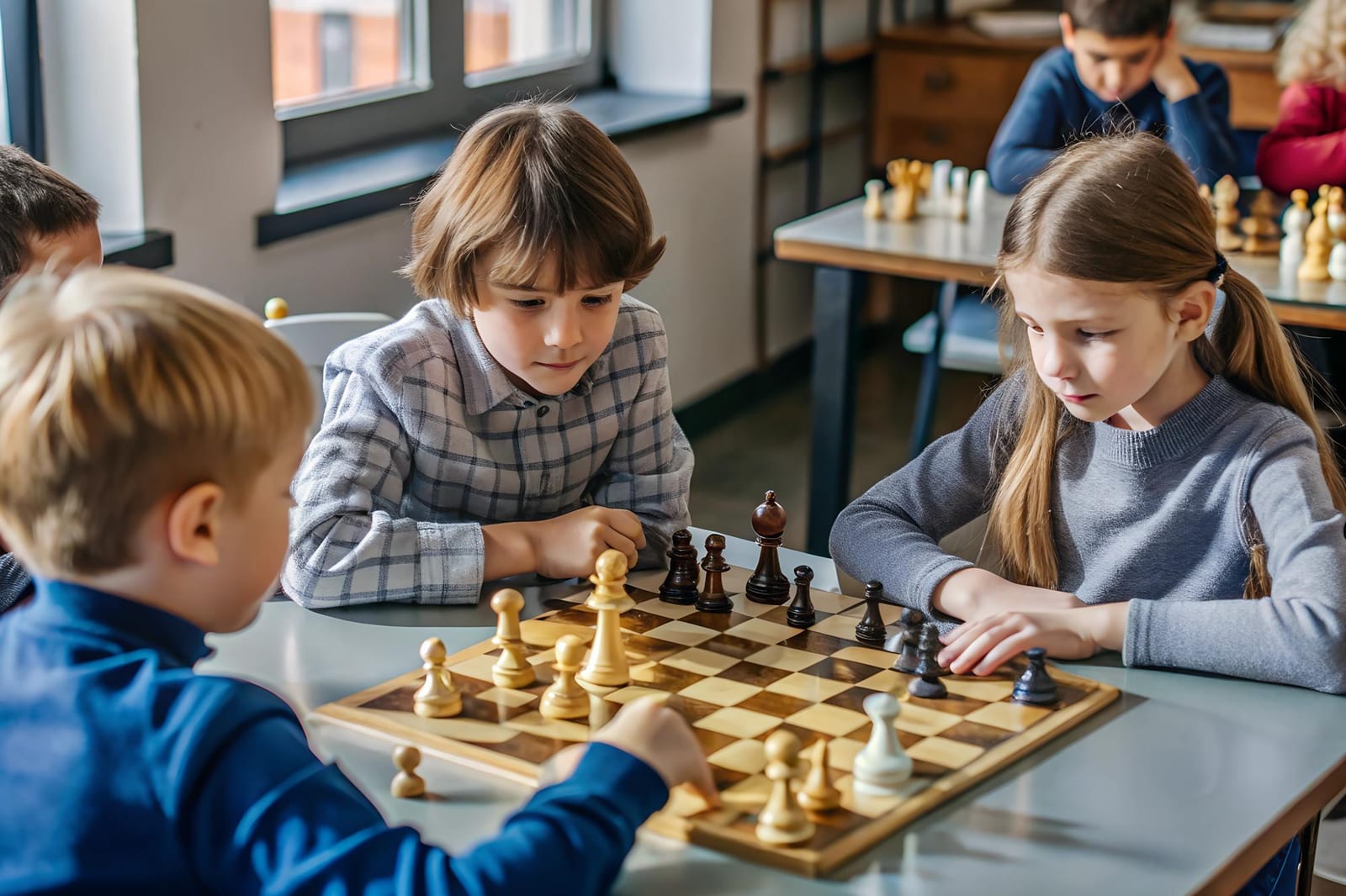 Orientador acompanhando partida cronometrada de torneio